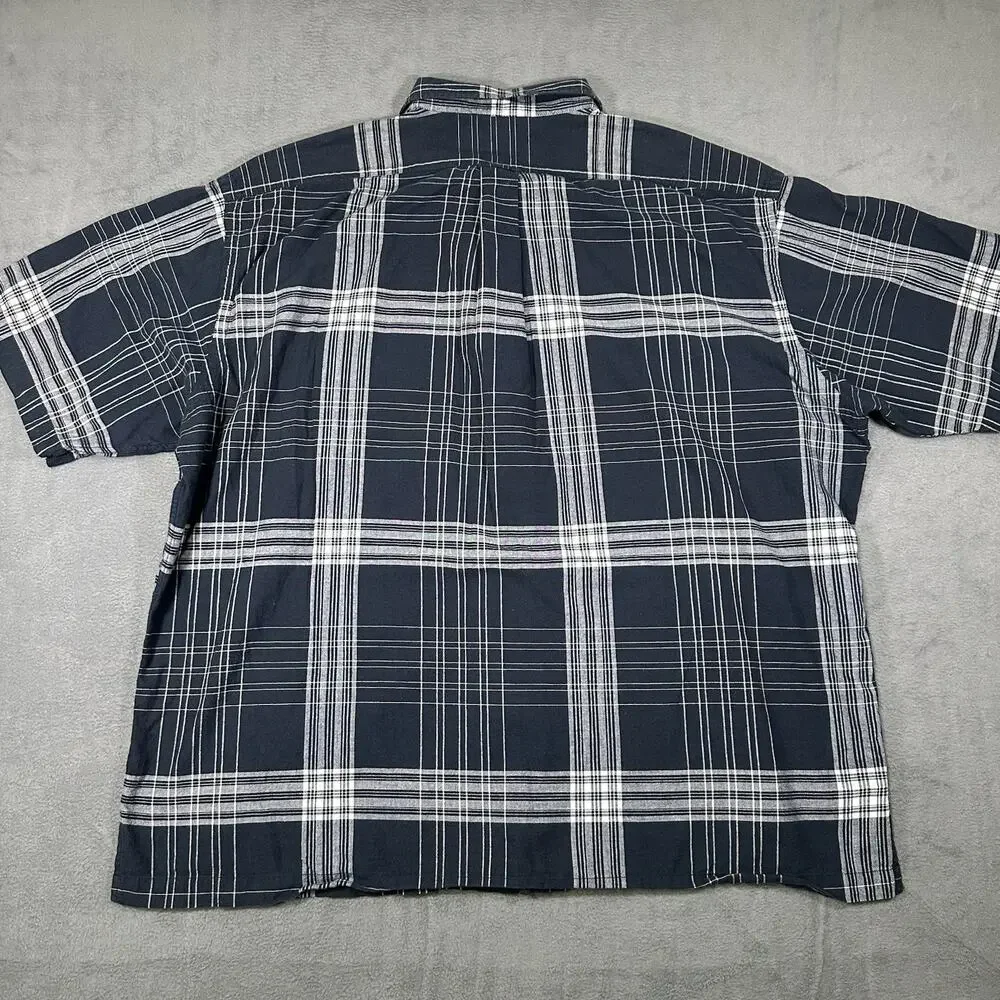 Polo Ralph Lauren Caldwell Shirt Men's XXL Blue Madras Plaid Collar Cotton